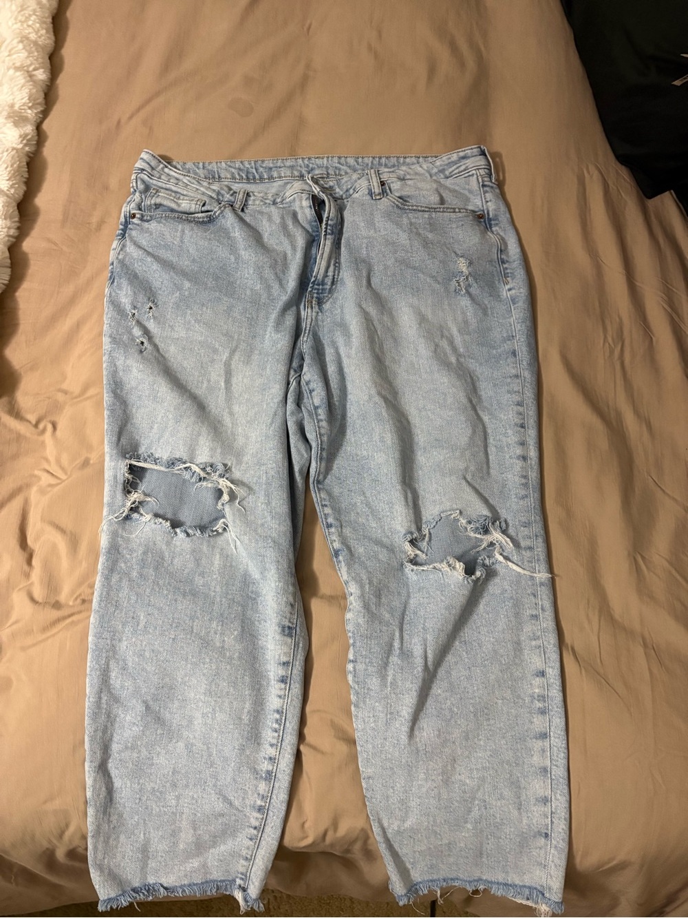 Old Navy Light Blue High-Rise Distressed Women's Jeans